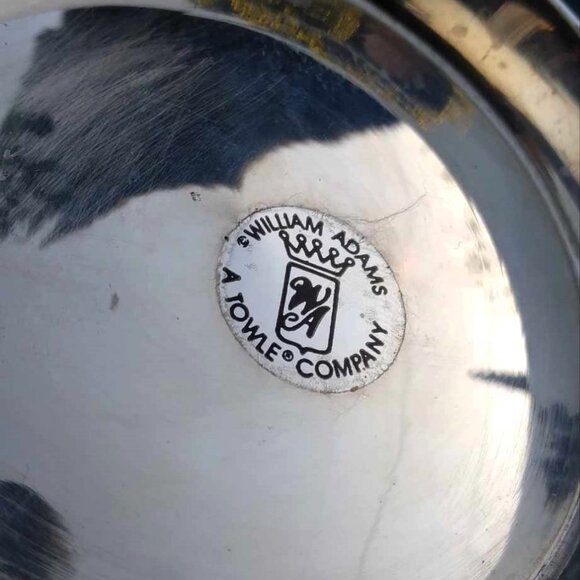 Cool MCM William Adams Towle Co. set of 3 Double Lidded Silver Plate Bowls - Picture 8 of 8